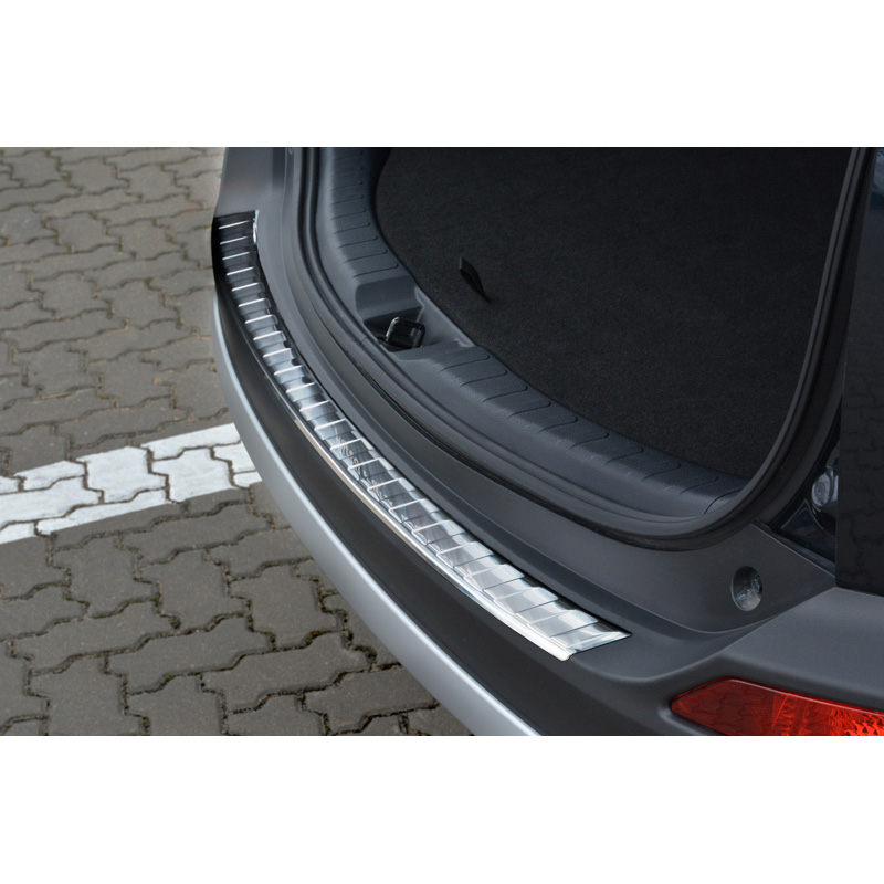 Stainless Steel Rear bumper protector  Toyota RAV-4 2013-2015 'Ribs'