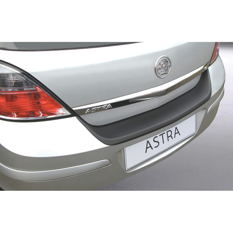 ABS Rear bumper protector  Opel Astra H 5 doors excl. VXR/GSi/OPC Black
