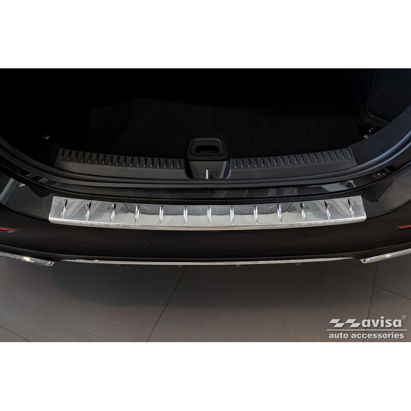 Stainless Steel Rear bumper protector  Mercedes E-Class W214 Sedan 2023- 'Ribs'