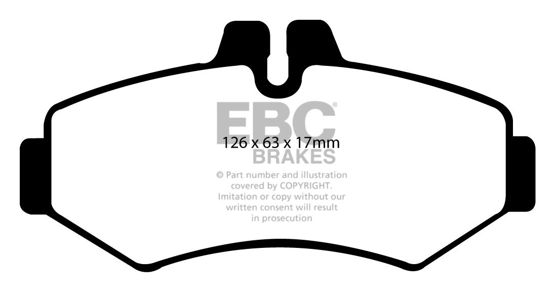 EBC Brakes MERCEDES BEDRIJFSWAGEN Sprinter 310D 2.9 TD 97-2000 R