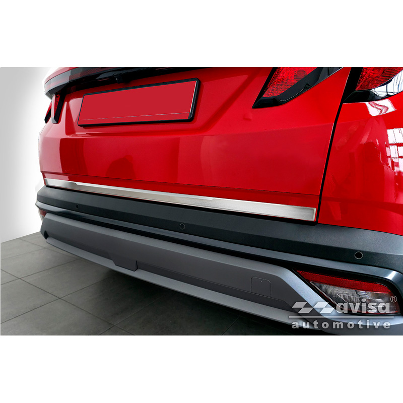Avisa Brushed Stainless Steel Trunk Tailgate Trim Cover  Hyundai Tucson IV 2020-2024 & Facelift 2024-