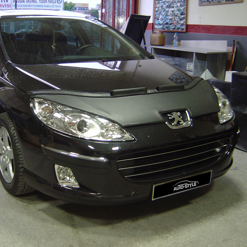 Bonnet Protector  Peugeot 407 2004-2008 black