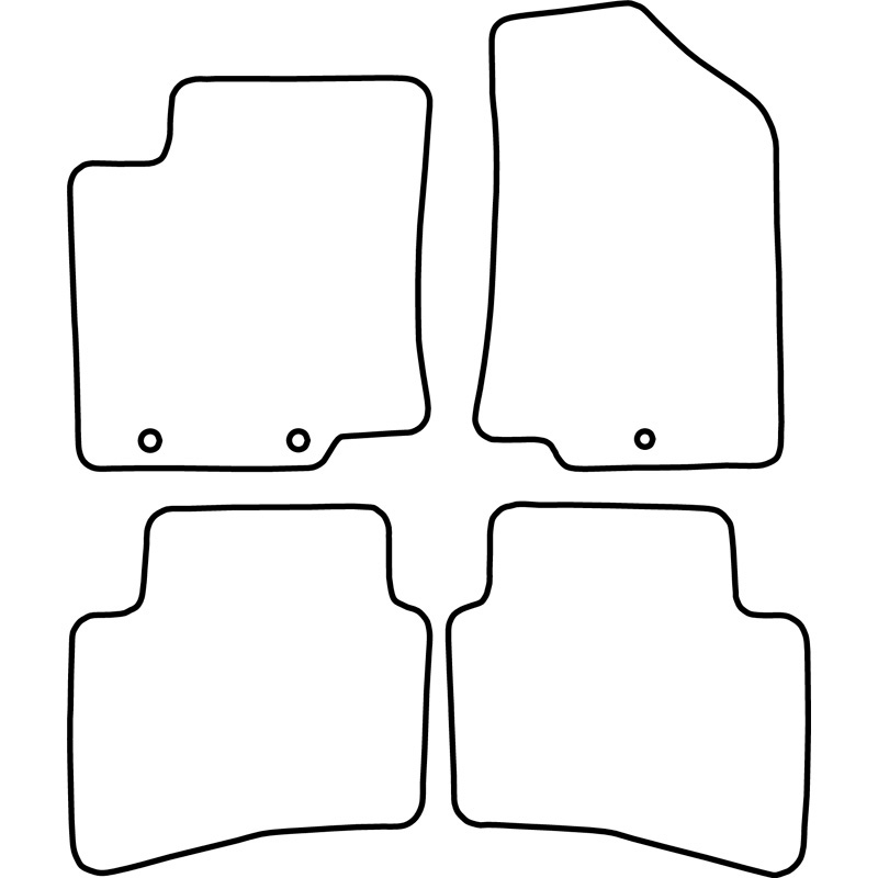 Set car mats  Kia Rio 2015-2017