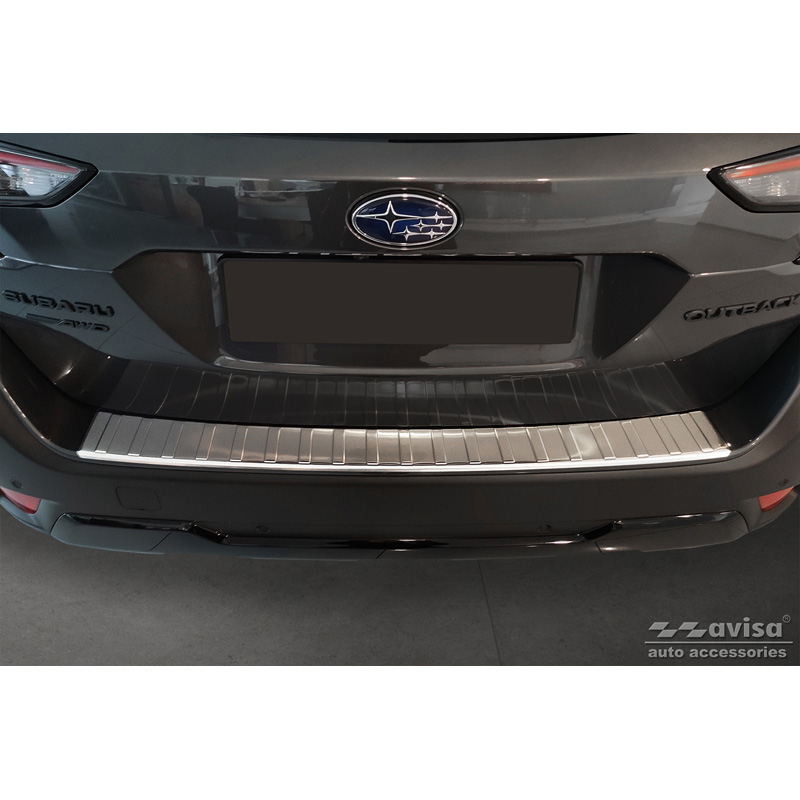 Stainless Steel Rear bumper protector  Subaru Outback (BT) 2020- 'Ribs'