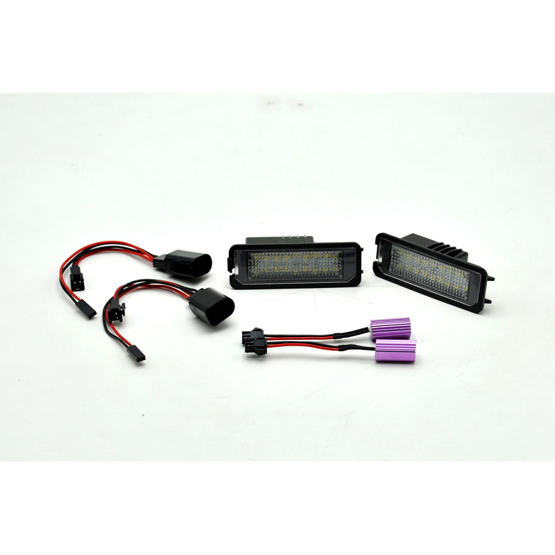 Set LED License Plate Lights  Audi / Volkswagen / Skoda / Seat / Porsche / Bentley various models