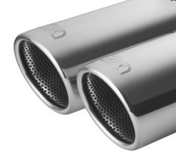 Muffler Fiat Grande Punto 2005-2013 RVS eindstuk 2x70mm rond