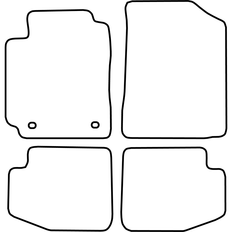 Set car mats  Toyota Yaris 3 doors 2003-2006