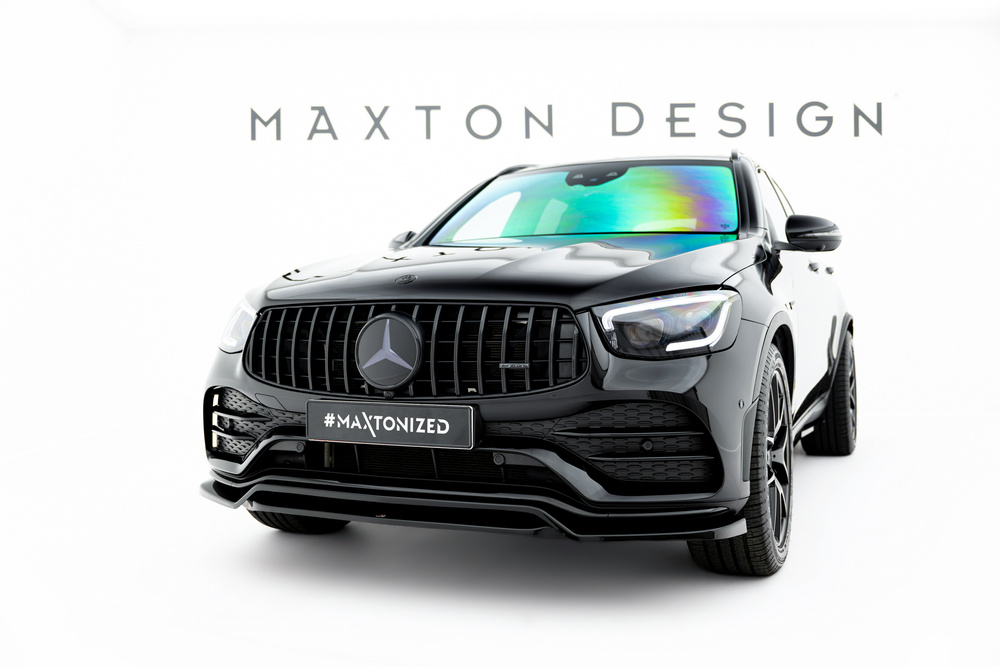 Voorspoiler passend voor Mercedes-AMG GLC 43 / AMG-Line SUV X253 Facelift Maxton