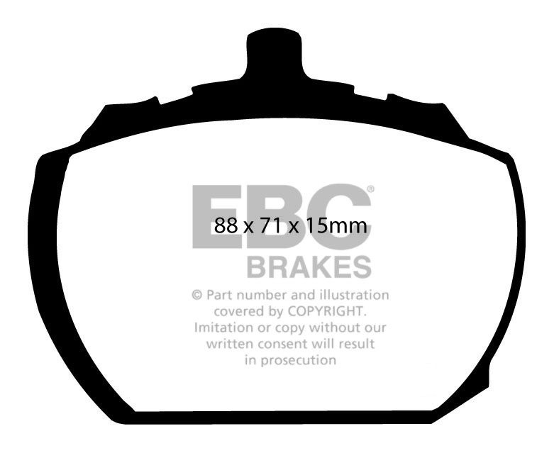 EBC Brakes VAUXHALL (OPEL) Victor 3.3 74-79 Remblokken voorzijde