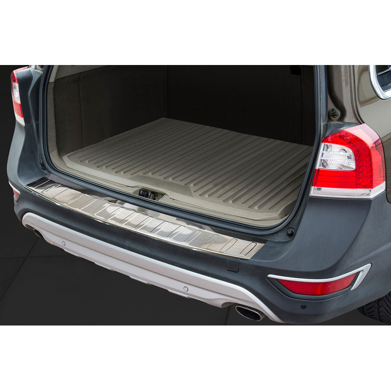 Stainless Steel Rear bumper protector  Volvo XC70 Facelift 2013-2016 'Ribs'
