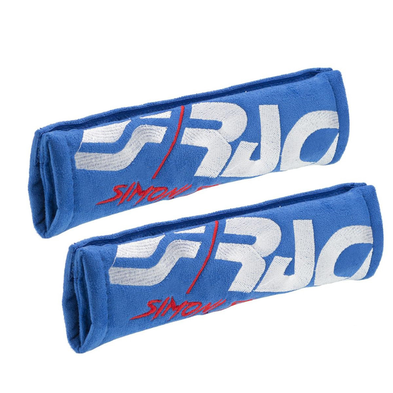 Simoni Racing Seat Belt Pads Cut - Blue - 2 pieces