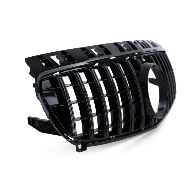 Grill passend voor Mercedes A-Klasse W176 12-15 Zwart Glans