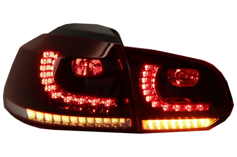 Taillights led VW Golf VI 10/08- R-look Dynamic red/Smoke