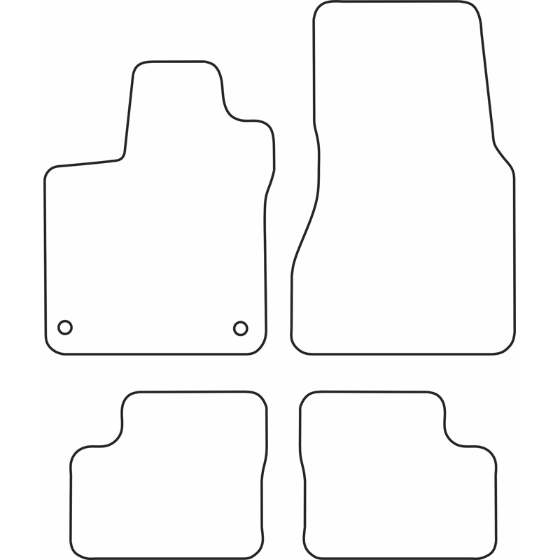 Set car mats  MCC Smart ForFour 2014-