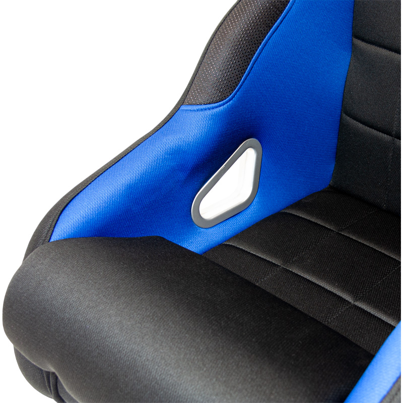 Sport seat 'K5' - Black/Blue - Non-reclinable back-rest - incl. slides