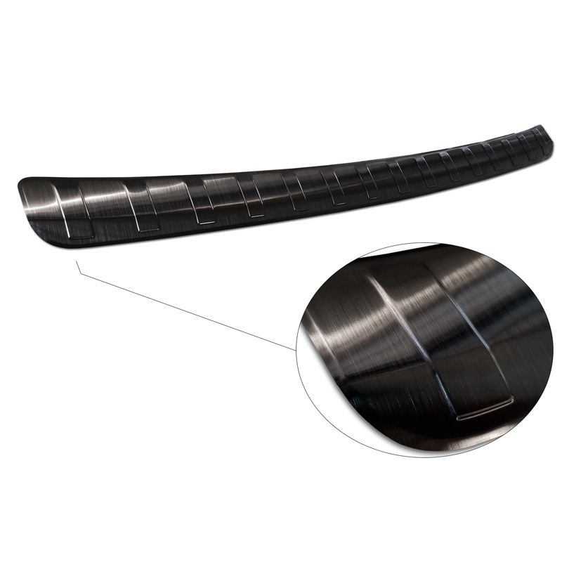 Black Stainless Steel Rear bumper protector  Mercedes GLA-Class II H247 2020- 'Ribs'