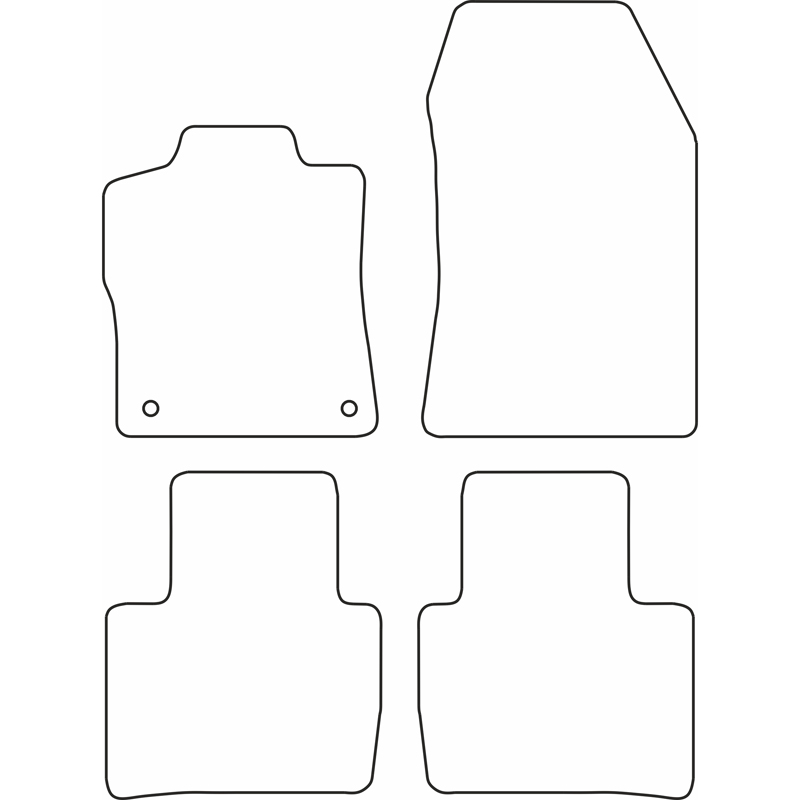 Set velour car mats  Citroën C5 X 2021-