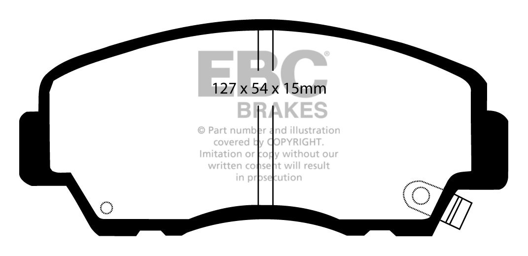 EBC Brakes MAZDA BEDRIJFSWAGEN Pick Up B2.2 D 86-96 Remblokken v