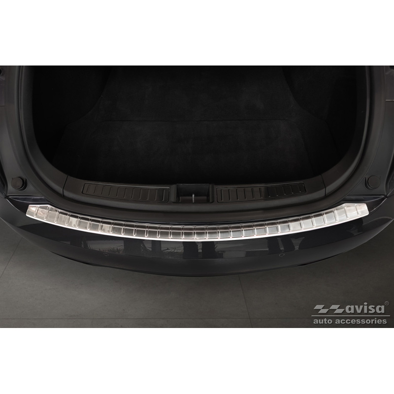 Stainless Steel Rear bumper protector  Tesla Model S 2012- 'Ribs'