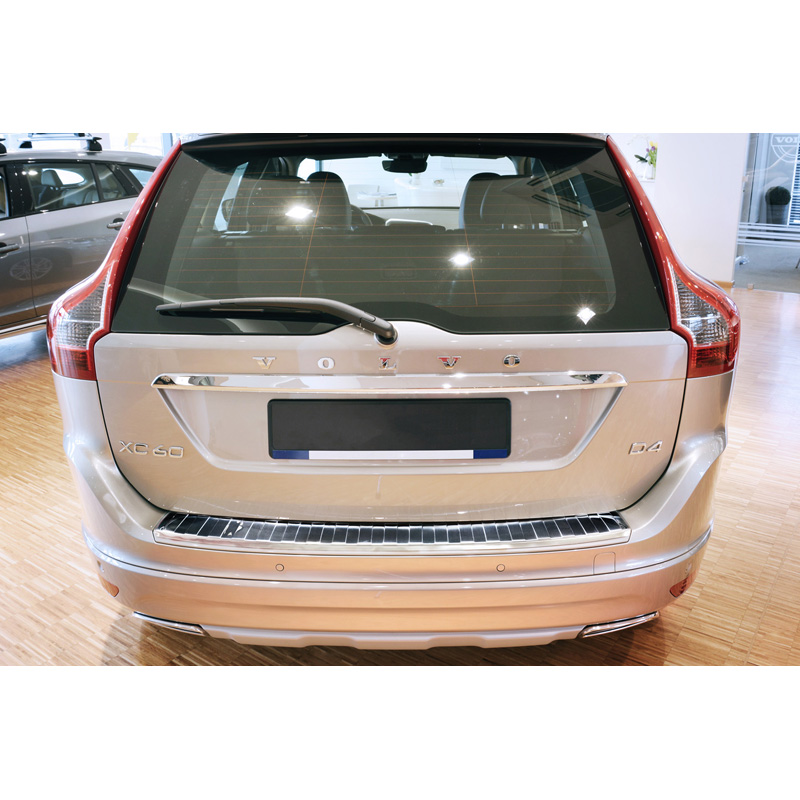 Stainless Steel Rear bumper protector  Volvo XC60 2013-2016 'Ribs'