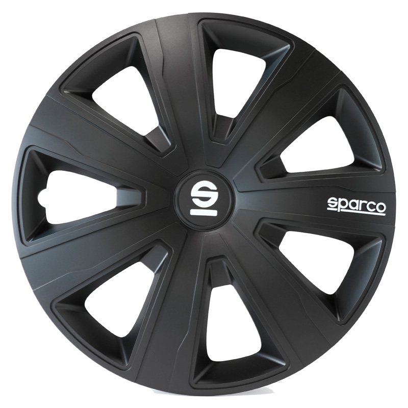 Sparco Wheel Covers Palermo - 15-inch - Black - Set of 4 pieces