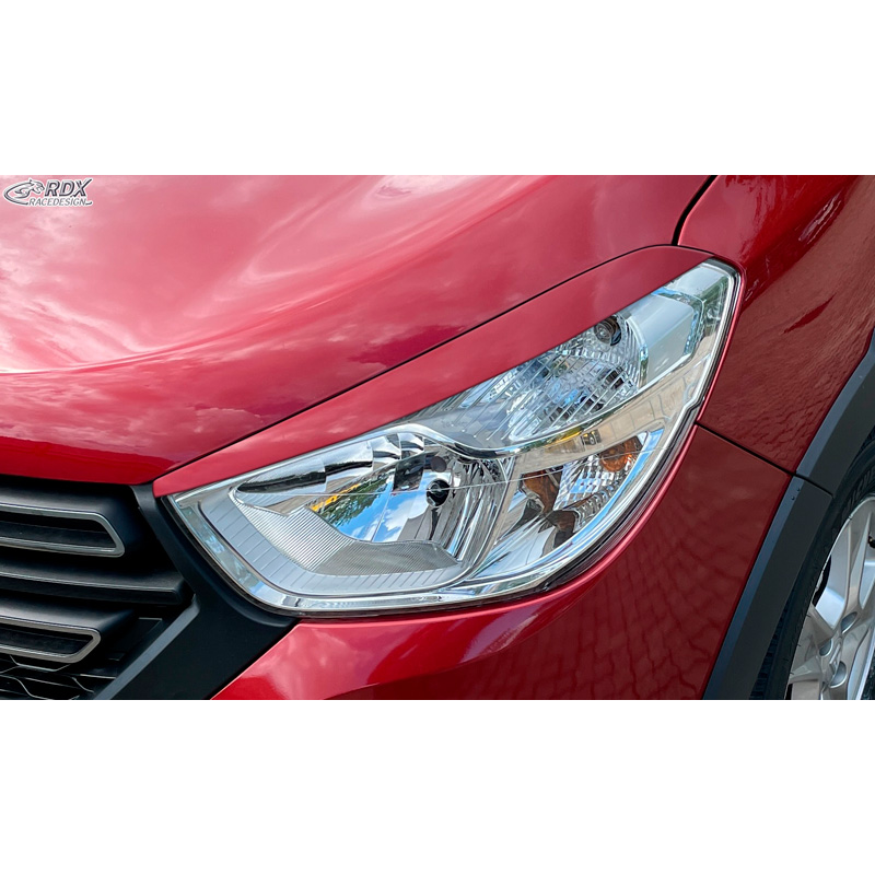 Head light spoilers  Dacia Lodgy & Dokker 2012-2022 (incl. Stepway) (ABS)