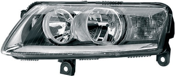 Koplamp rechts AUDI A6 04.10 HELLA H15+H7