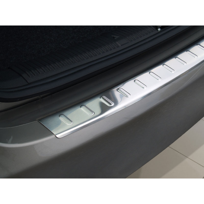 Stainless Steel Rear bumper protector  Skoda Fabia II Combi 2007- 'Ribs''