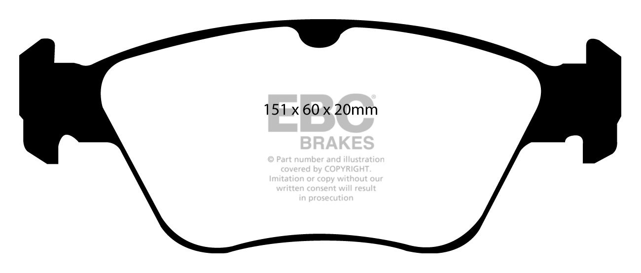 EBC Brakes MERCEDES E-Class (W210) E200 Station 96-2000 Remblokk