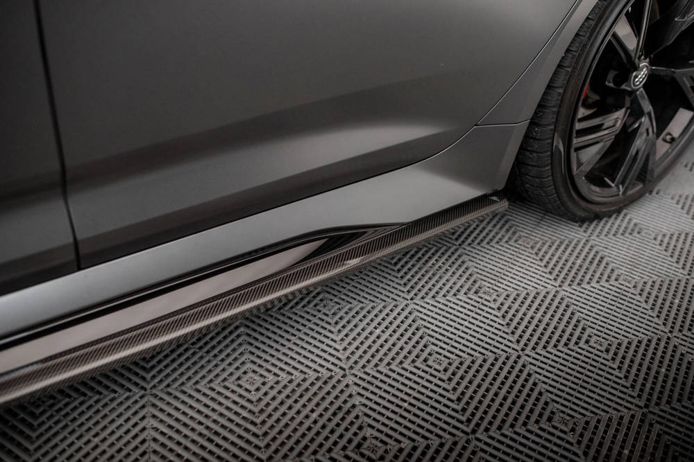 Zijskirts passend voor Audi RS6 / RS7 C8 Maxton Carbon