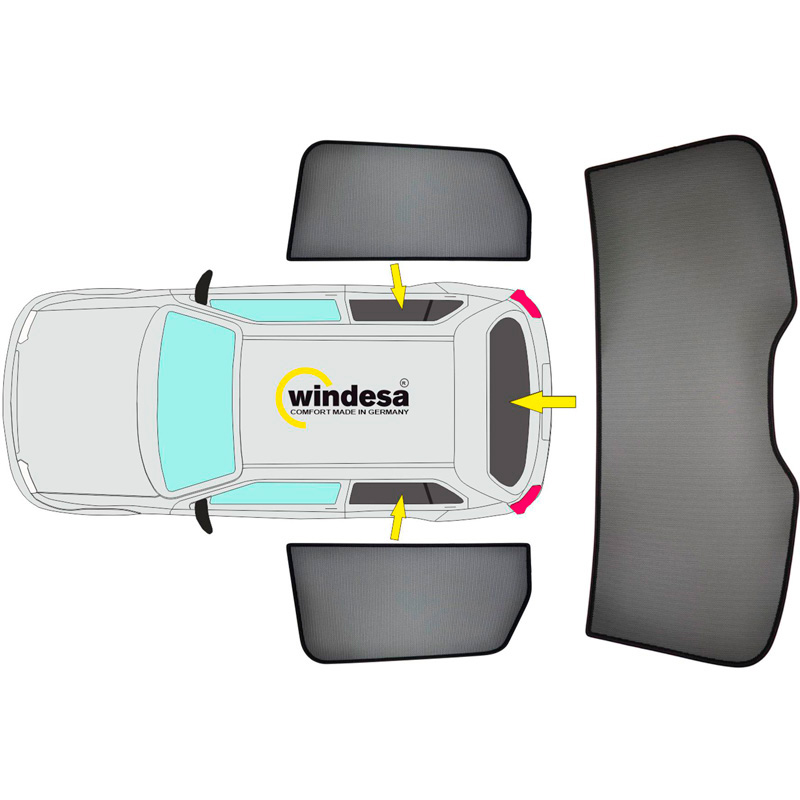 SunClip Privacy & Sun protection  Hyundai Ioniq 5 (NE) 2020-