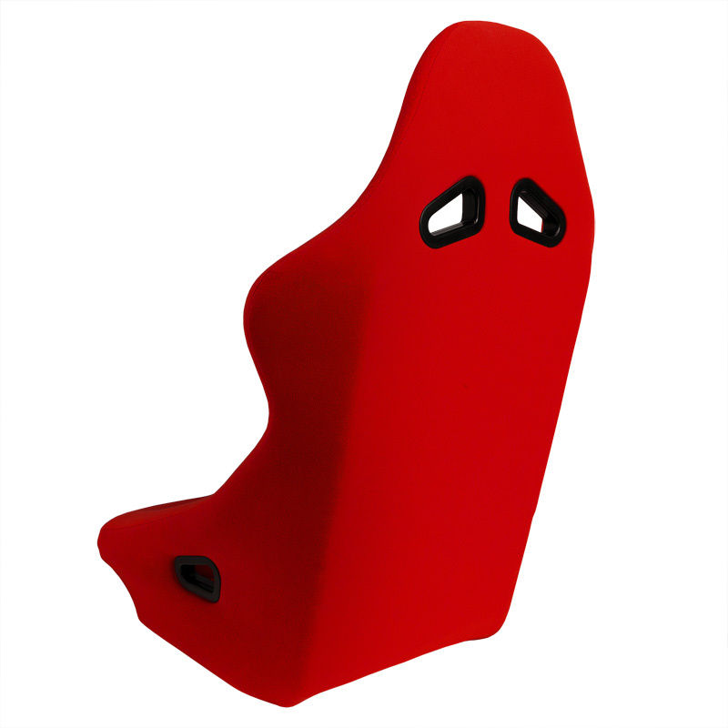 Sport seat 'Zandvoort' - Red - Non-reclinable back-rest - incl. slides