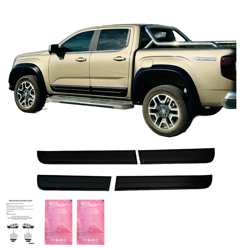 Body Cladding  Volkswagen Amarok MK2 2022- - Matt black