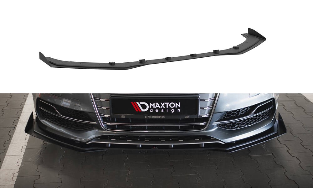 Voorspoiler passend voor Audi A3 S-line / S3 8V Sedan Maxton Flaps