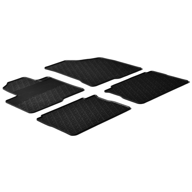 Rubber car mats set  Hyundai Santa Fe 2005- (G profile 4-pieces)