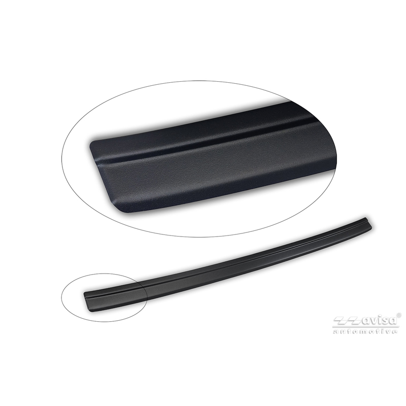 Avisa Stainless Steel Rear Bumper Protector  Kia Picanto III Facelift 2024- - Matt Black