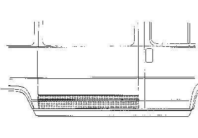 deurplaat zijdeur Fiat Ducato, 1982-1996