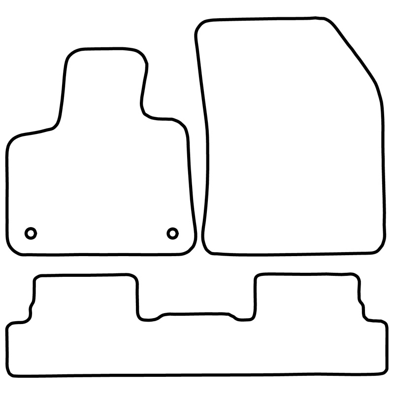 Set car mats  Peugeot 3008 2016- excl. Hybrid 2019-