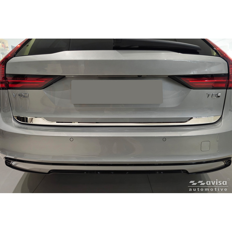 Avisa Chrome Stainless Steel Trunk Tailgate Trim Cover  Volvo V90 II 2016-