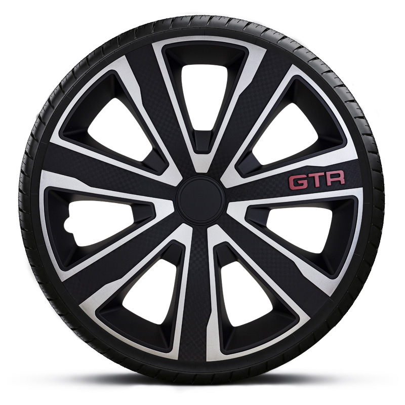 Set J-Tec wheel covers GTR Carbon 16-inch silver/black