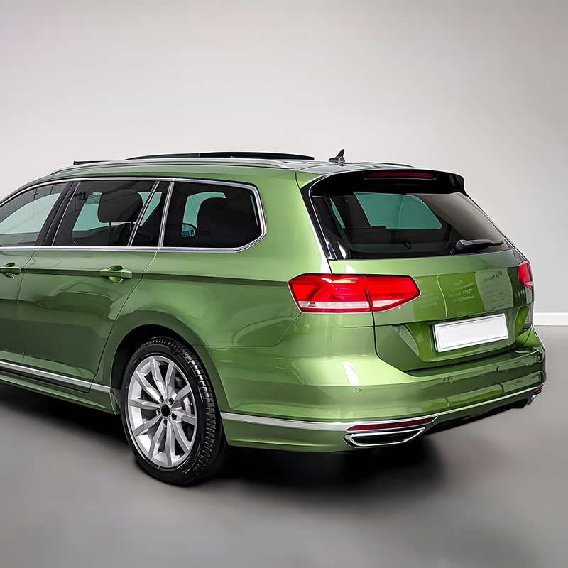 Roof spoiler  Volkswagen Passat 3G Variant 2014-2023 3-pieces (ABS Glossy Black)