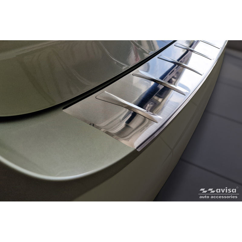 Stainless Steel Rear bumper protector  Skoda Superb IV Combi 2023- 'Ribs'