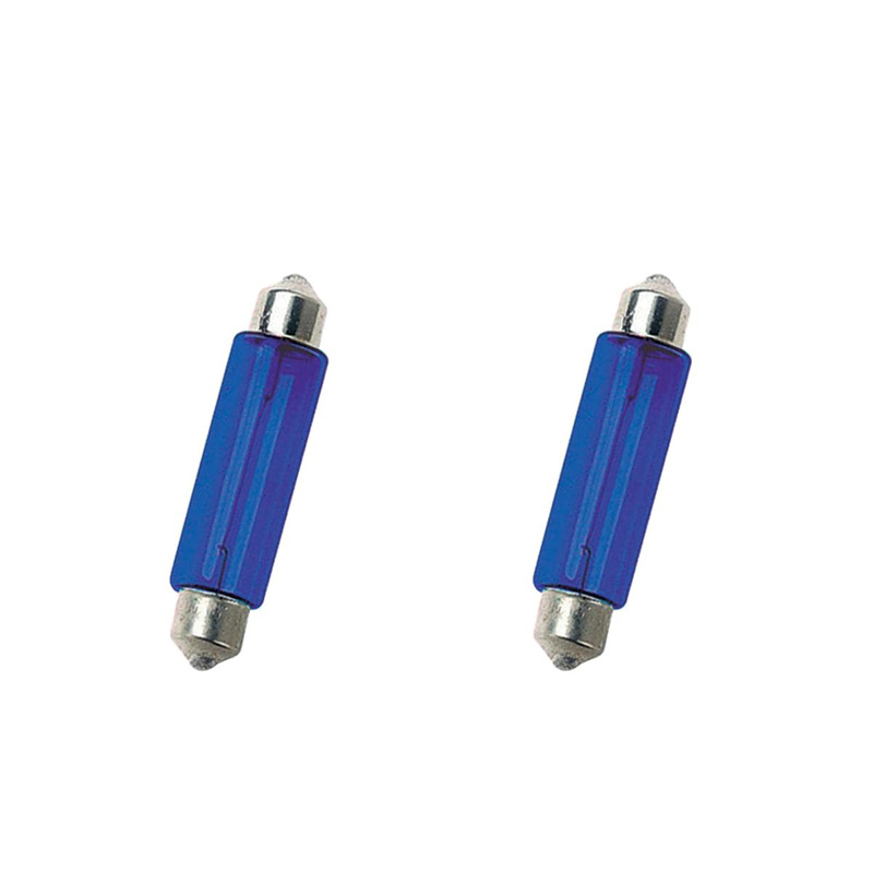 Simoni Racing Festoon Halogen 'Extreme Rocket' Bulbs - 42mm - White - Set of 2 pieces