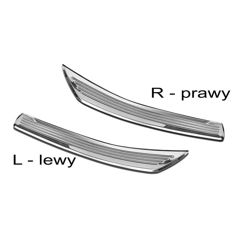 Inox door sill protectors  Mercedes GLC/GLC Coupe 2015-2019 & FL 2019- 2-pieces (rear doors)