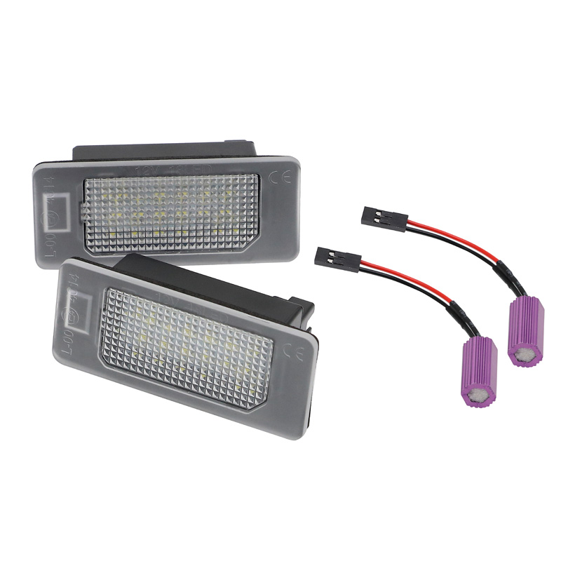 Set LED License Plate Lights  Skoda Octavia III/Fabia III/Kodiaq/Rapid/Superb III/Yeti