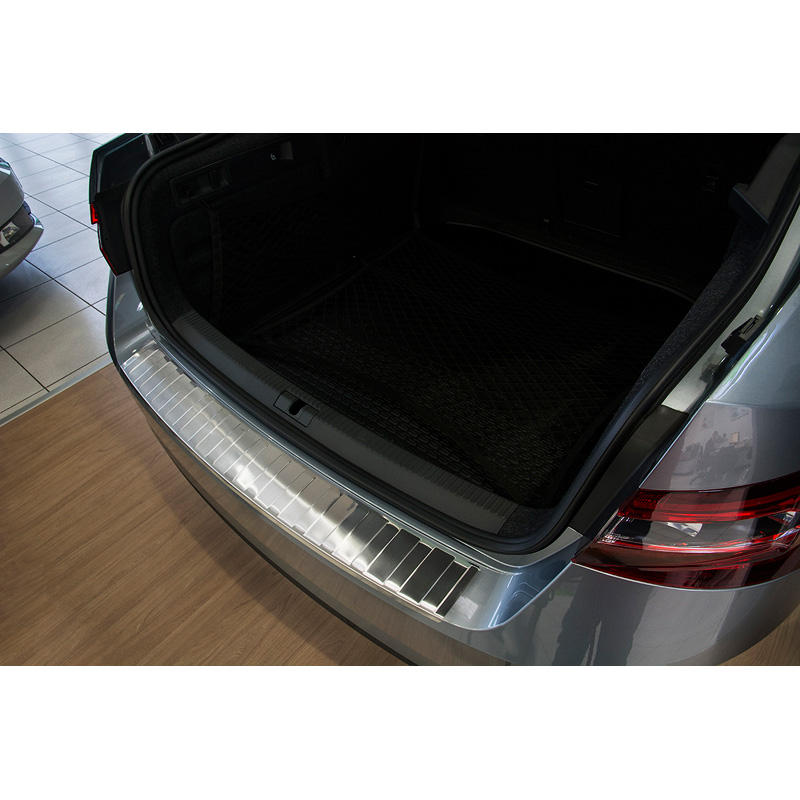 Stainless Steel Rear bumper protector  Skoda Superb Liftback 2015-2019 & 2019- 'Ribs'
