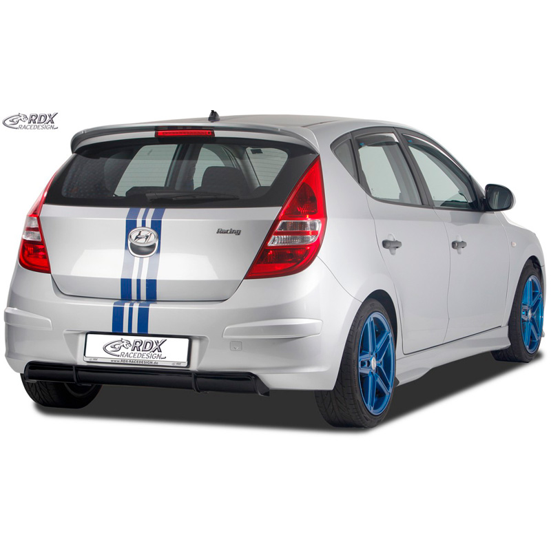 Rear bumper skirt 'Diffuser'  Hyundai i30 (FD/FDH) 2007-2010 (ABS glossy black)