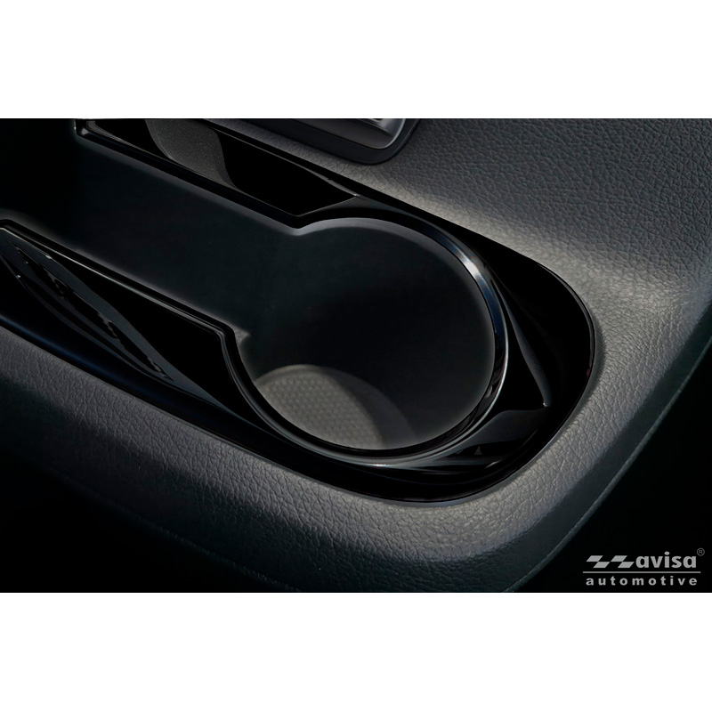 Avisa Stainless Steel cup holder trim cover  Mercedes Vito Tourer W447 Facelift 2024- - Black
