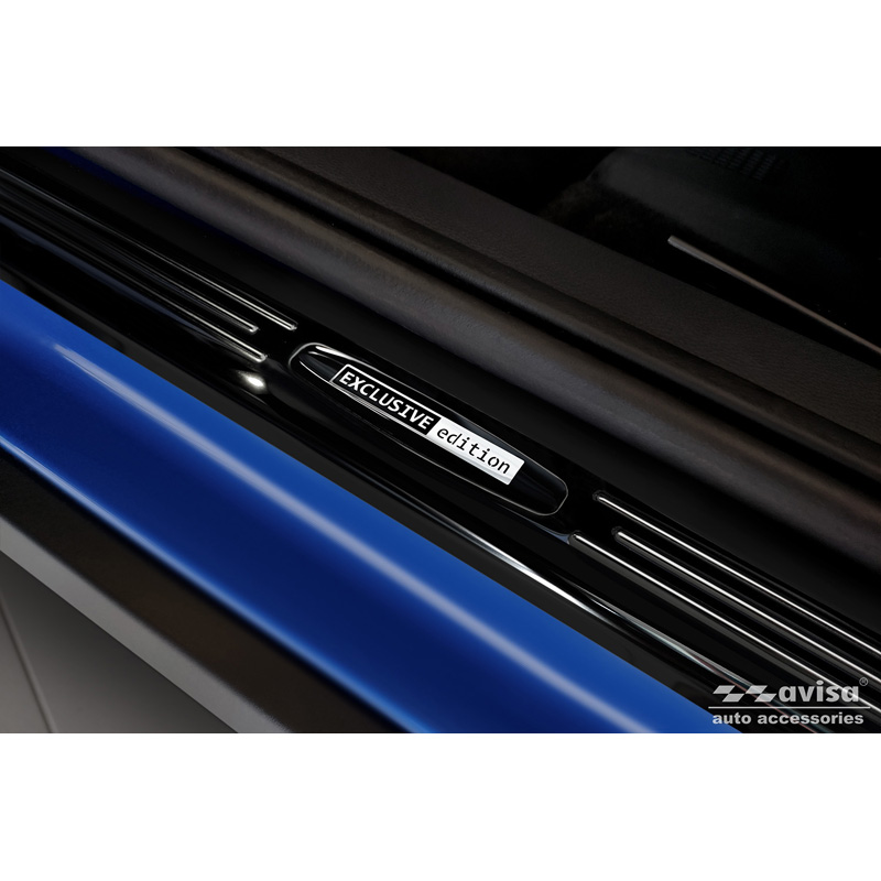Mirror Black Inox door sill protectors  Seat Arona 2017-2021 & FL 2021- - 'Exclusive' - 4-pieces