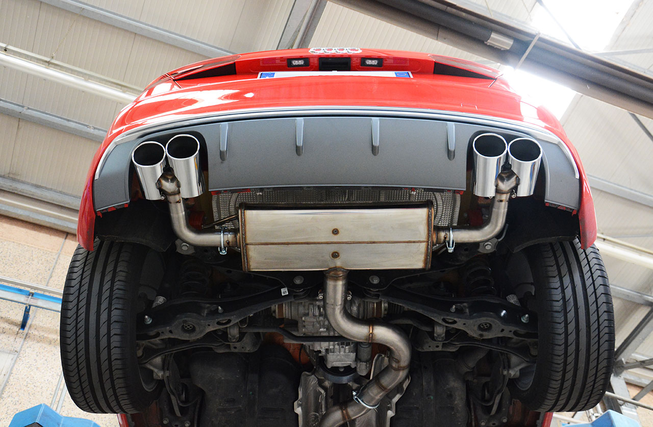 AUDI A3 8V QUATTRO 2.0 TDI (150 Hp) 2012 Endpipe kit 100x75 Right + 100x75 Left